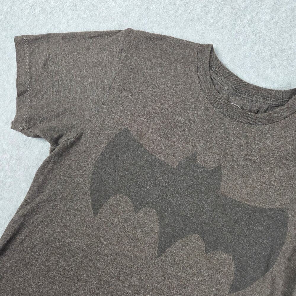Batman Small Dark Gray Logo Graphic Short Sleeve T-Shirt